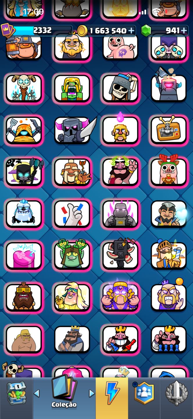 Conta de Clash Royale full maximizada