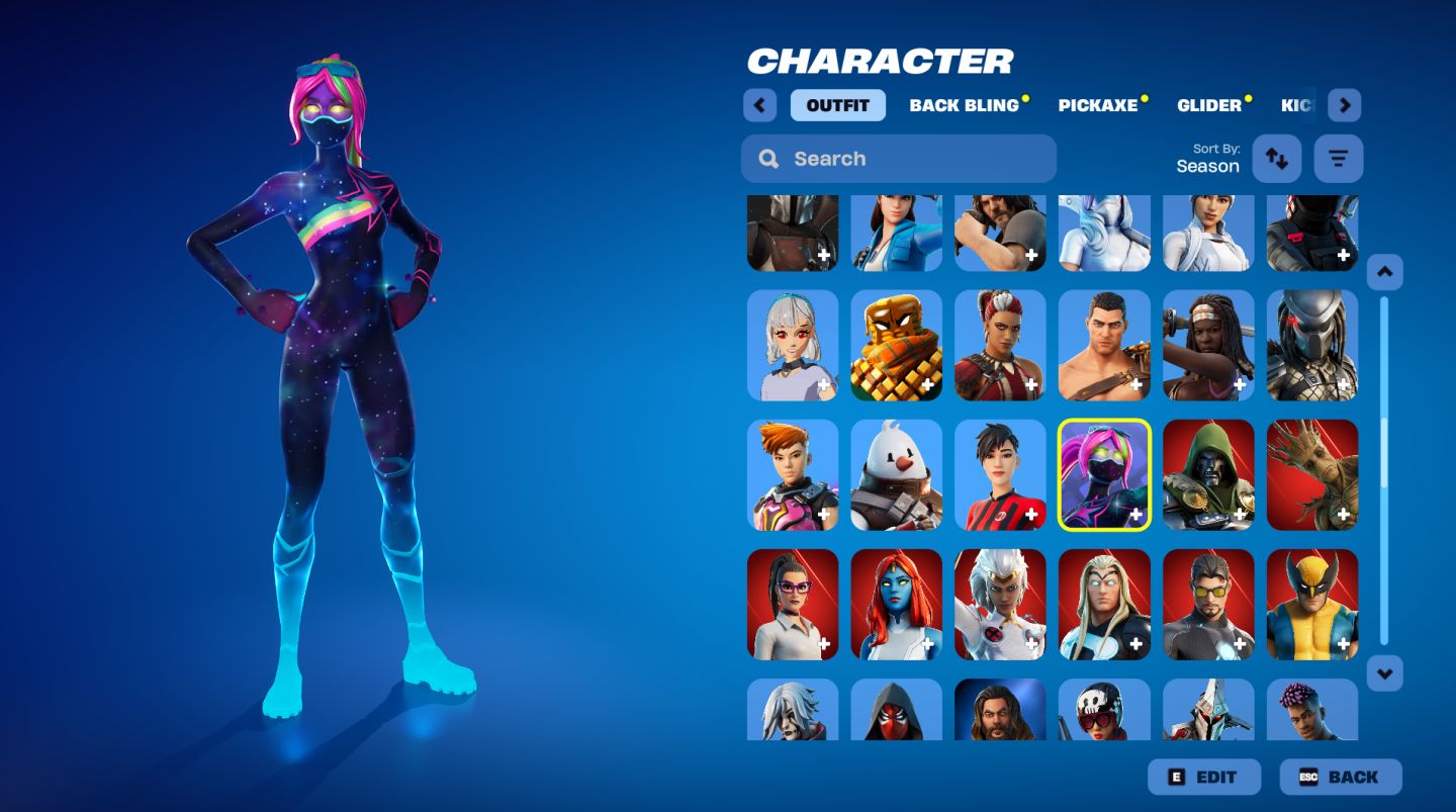 Conta Fortnite com Pacote Kratos completo, 11 Passes, Glow, Laguna, Cobalt, etc