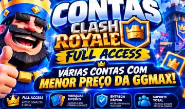 CONTA CLASH ROYALE FULL ACCESS | 5K A 12K+ TROFÉUS | MELHOR PREÇO DA GGMAX!