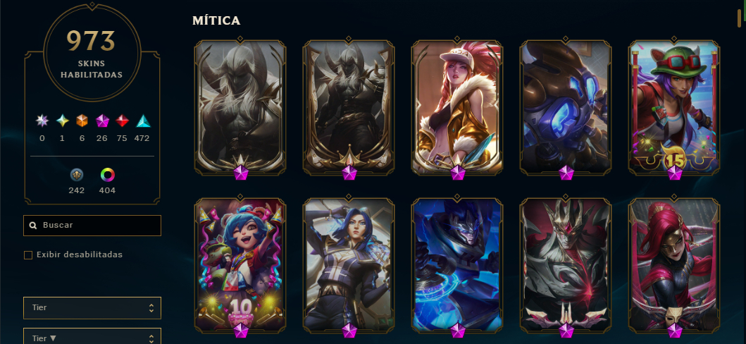 Conta lol no bronze por escolha top 12 no Brasil de level