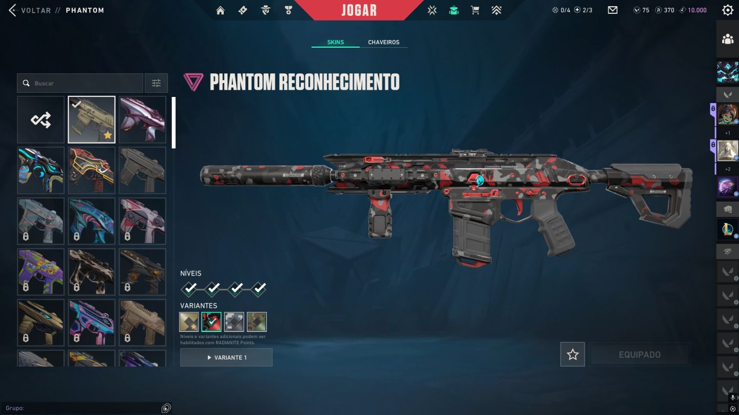 Conta com skins tryhard: Kuranami velha e nova: Gaia: Phanton reconhecimento etc