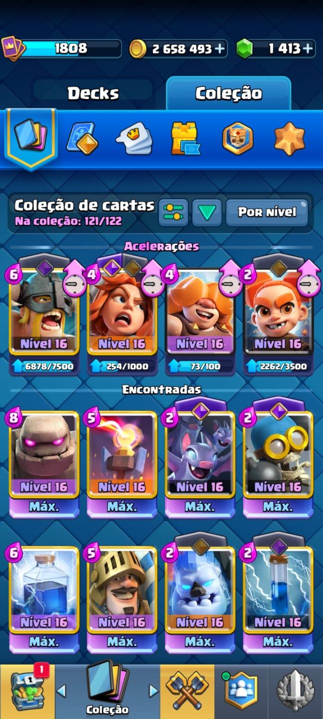 Conta Clash Royale