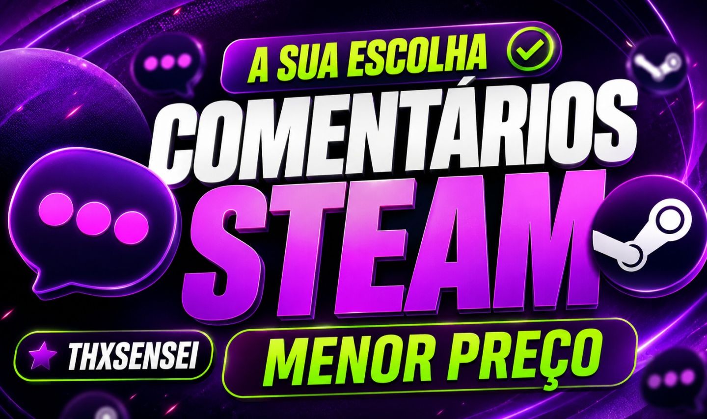[MENOR PREÇO] Comentários Personalizados Perfil Steam - pt-br
