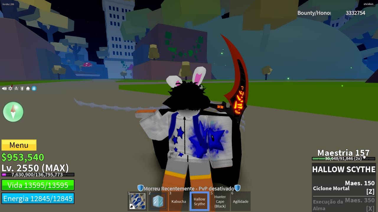 Conta de Roblox(com skins) - Blox Fruits, level max, cdk, gamepass,control e +