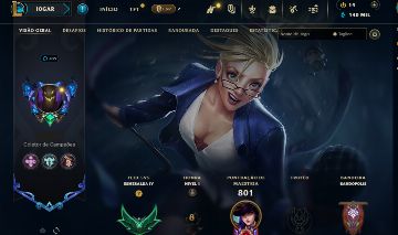 Conta LoL diamante season passada, full champs, 225 skins