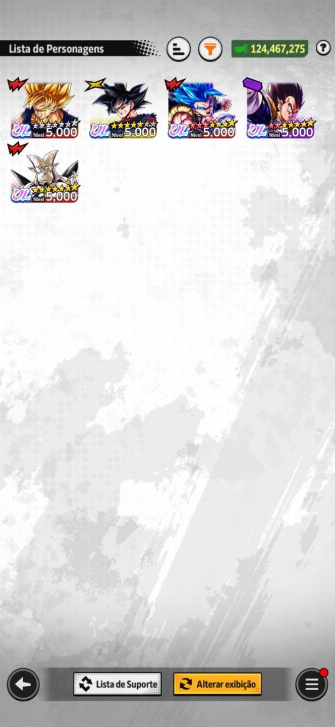 CONTA DE DRAGON BALL LEGENDS - 2 ULTRAS (tirando os gratuitos) + 3 LEGEND