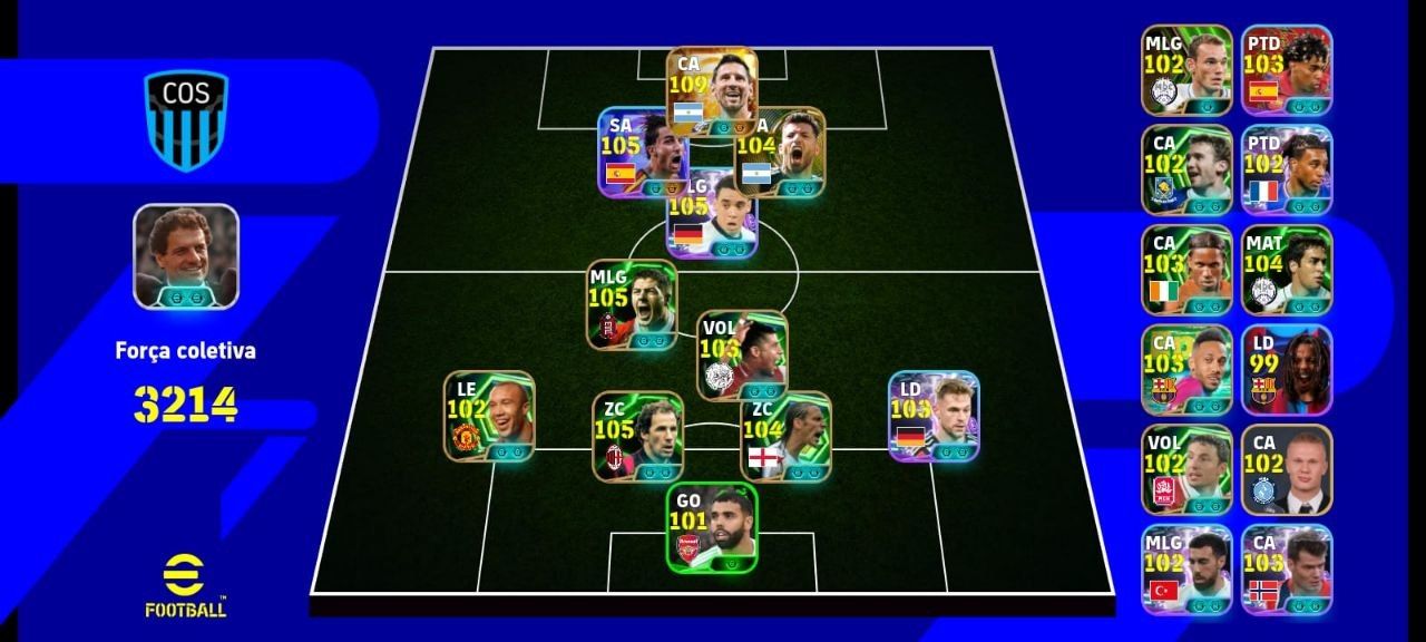 CONTA EFOOTBALL RARA! MESSI 110 + MUSIALA + FERRAN TORRES BUGADO E++++!