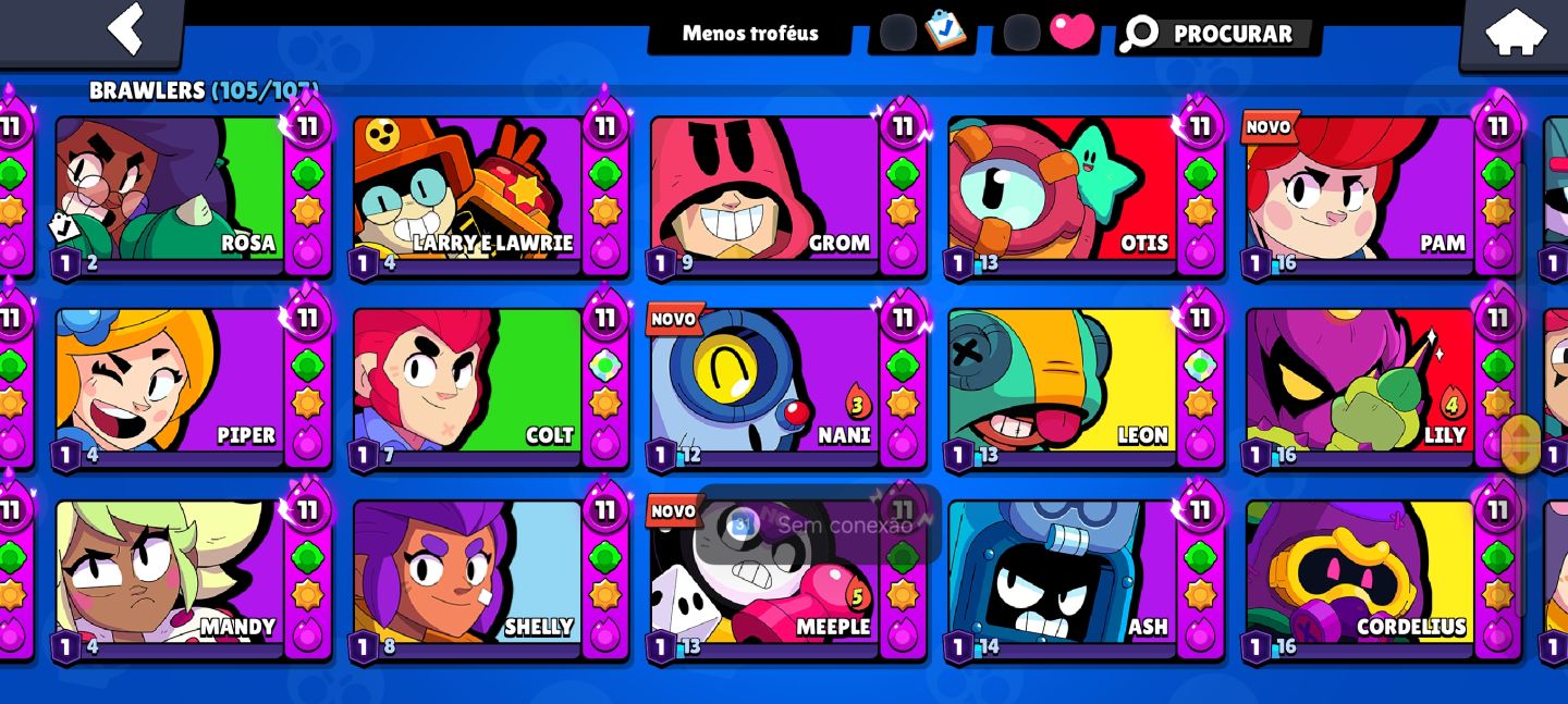 CONTA DE BRAWL STARS RARA