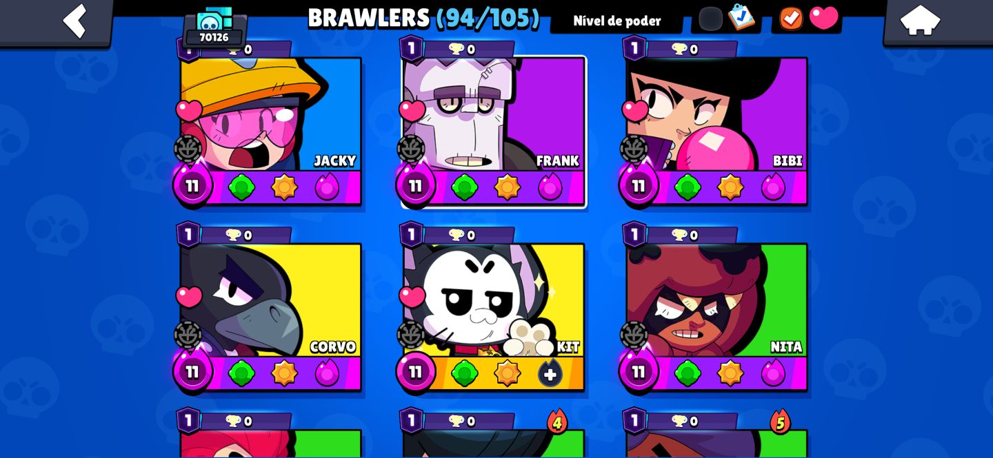 CONTA BRAWL STARS 70K | SHELLY ESTELAR 2018 | 37 HIPERCARGAS | 41 PODER