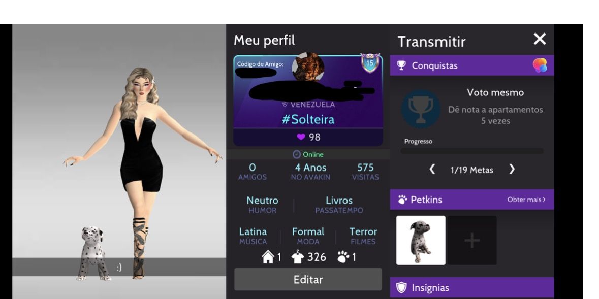 CONTA AVAKIN À VENDA NÍVEL 15 + 326 ITENS