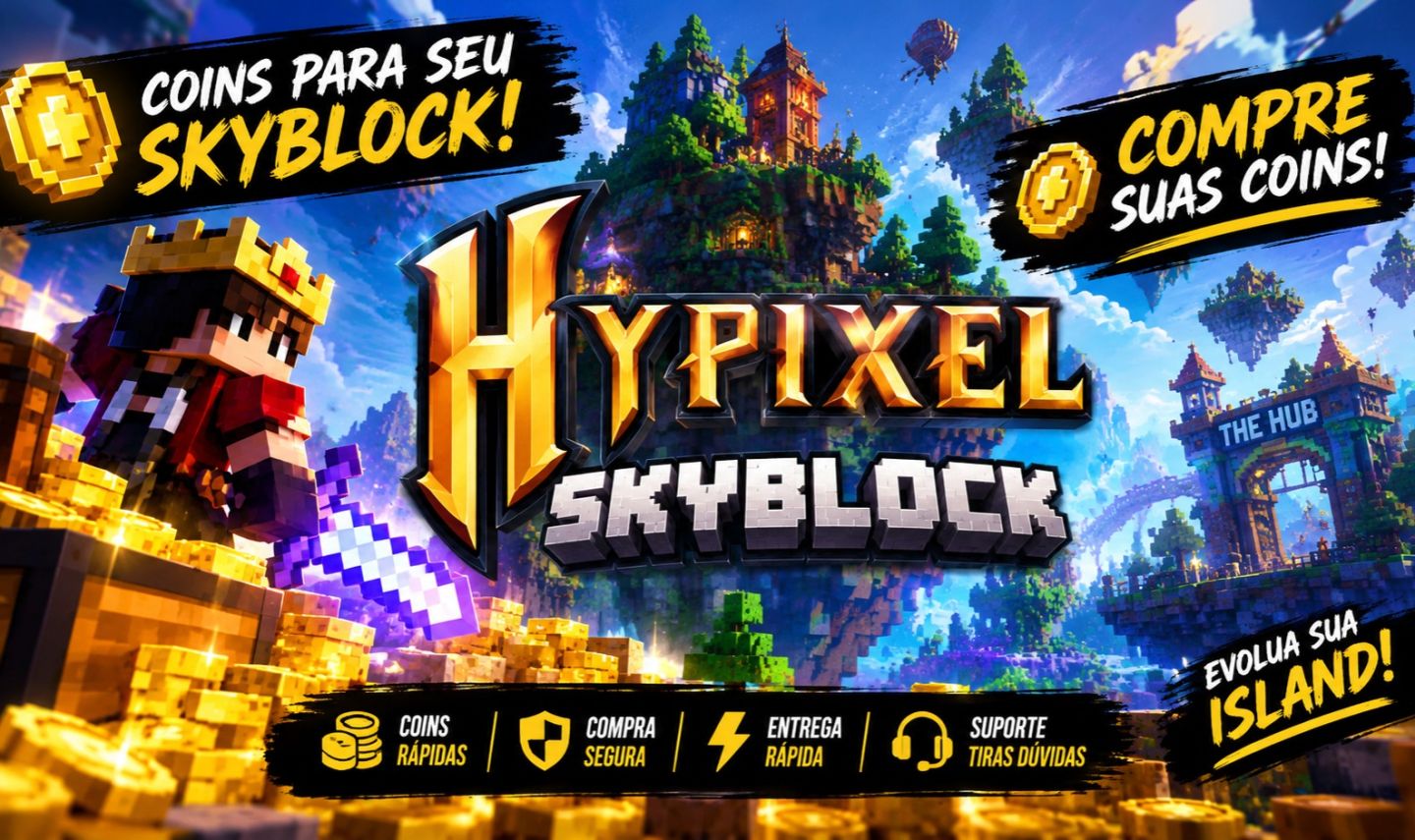 Minecraft - Hypixel Coins - ENTREGA RAPIDA