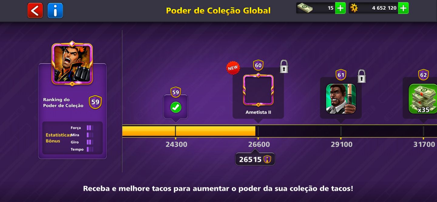 Conta de 8 ball poll