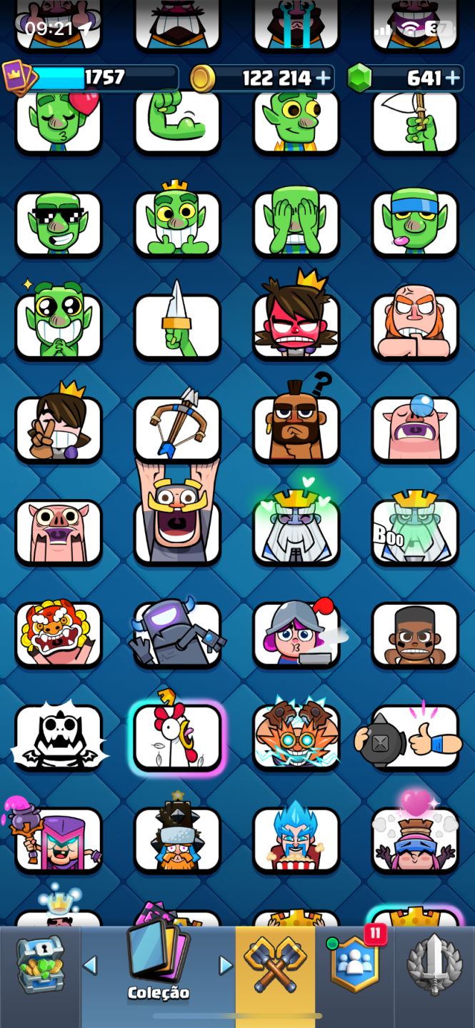 CONTA DE CLASH ROYALE/ OF CLANS/ HAY DAY