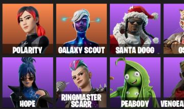 GALAXY SCOUT | SANTA DOGG | T-60 | 9.300 V-BUCKS EM ITENS | EMAIL ALTERÁVEL
