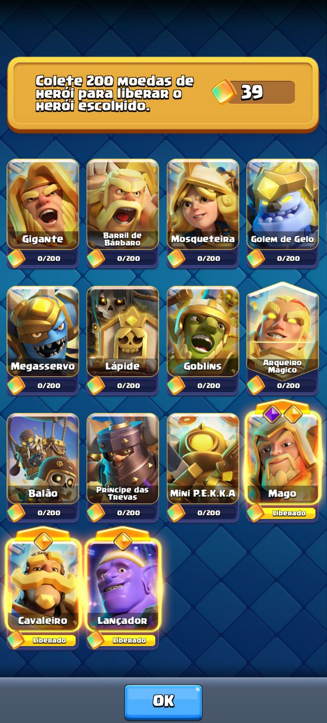 CR 11.5K TROFÉUS + 8 LVL 16 + 15 EVOLUÇÕES + ARENA 27