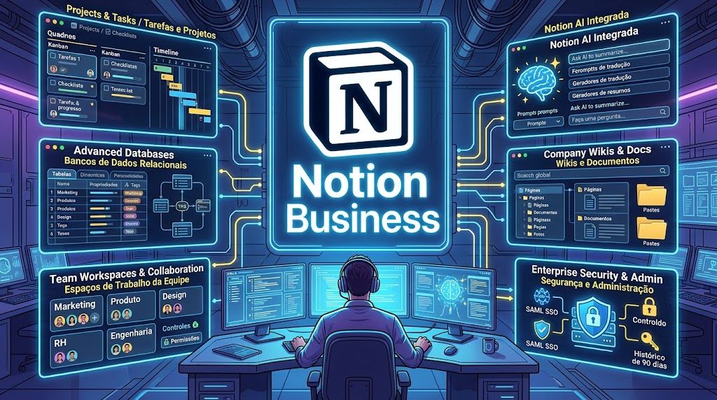 Notion Business 30 dias + Brinde