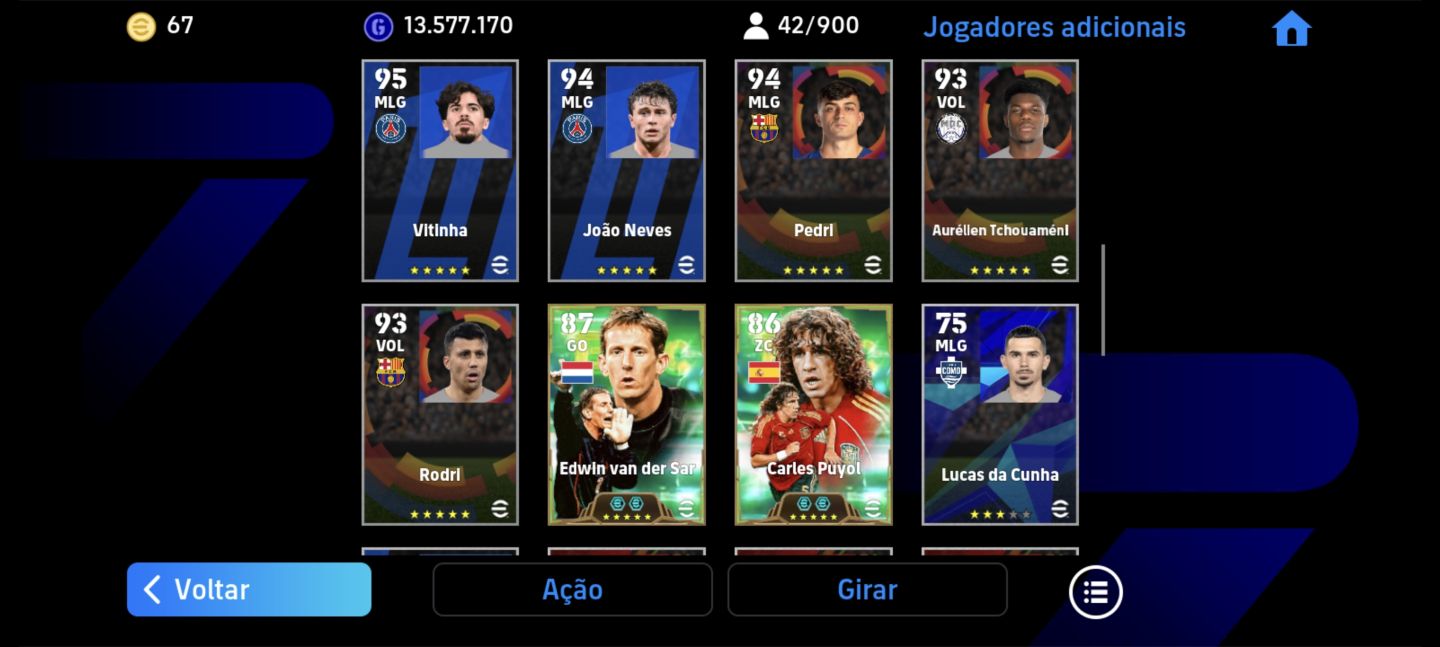 CONTA EFOOTBALL COM FORÇA COLETIVA 3243