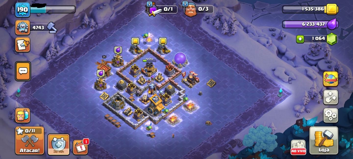 Conta Clash of clans CV 18 Rara: Bolos de Aniversário e Árvores de Natal 2025!