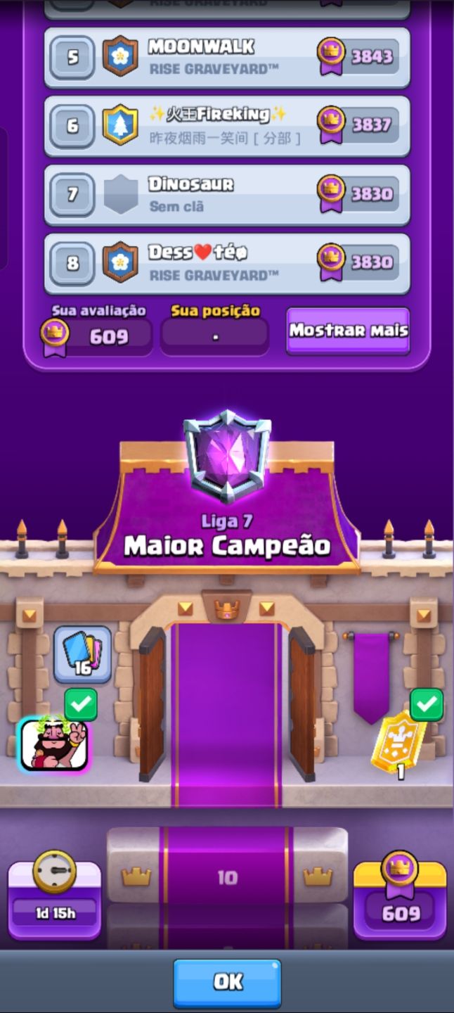 14000 troféus COMPLETA LVL 16 | 19 EVOLUÇÕES | MAIOR CAMPEÃO | INSÍGNIA 10 ANOS
