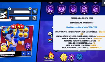CONTA BRAWL STARS À VENDA! Várias skins raras mostradas na foto! 57k troféus