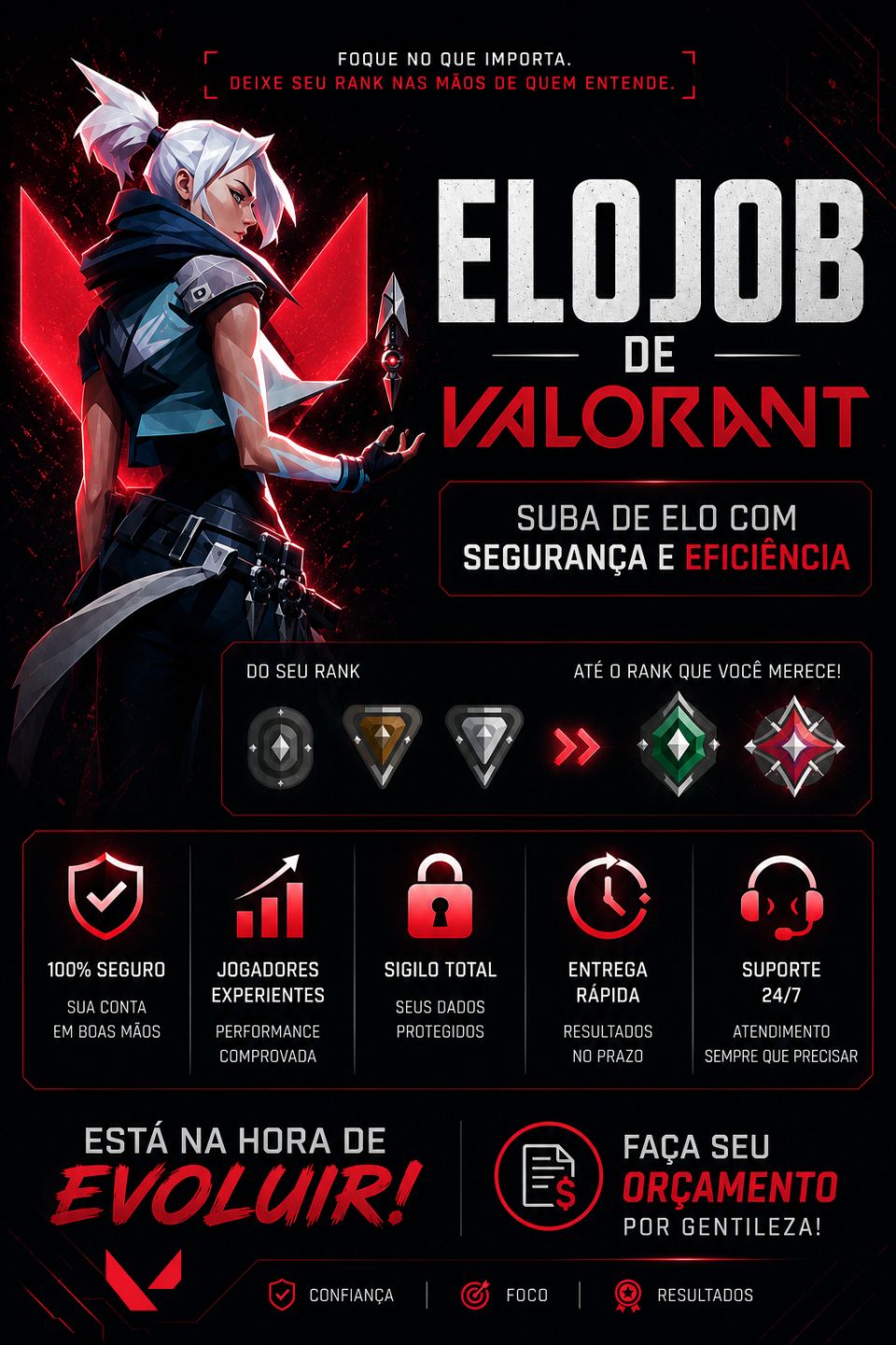 Upo sua conta até o diamante (PROMOÇÃO PARA OS 5 PRIMEIROS)