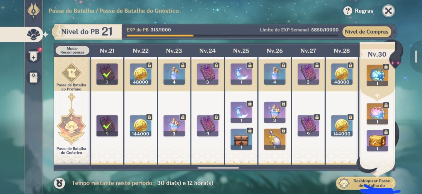 Reroll America ar 47 Flins + Vesna pity 78 + 40 tiros, passe e benção Liyue