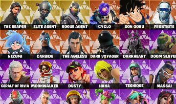 CONTA FORTNITE SEASON 3 + SEASON 04 COMPLETA+ SKINS RARAS E EXCLUSIVAS