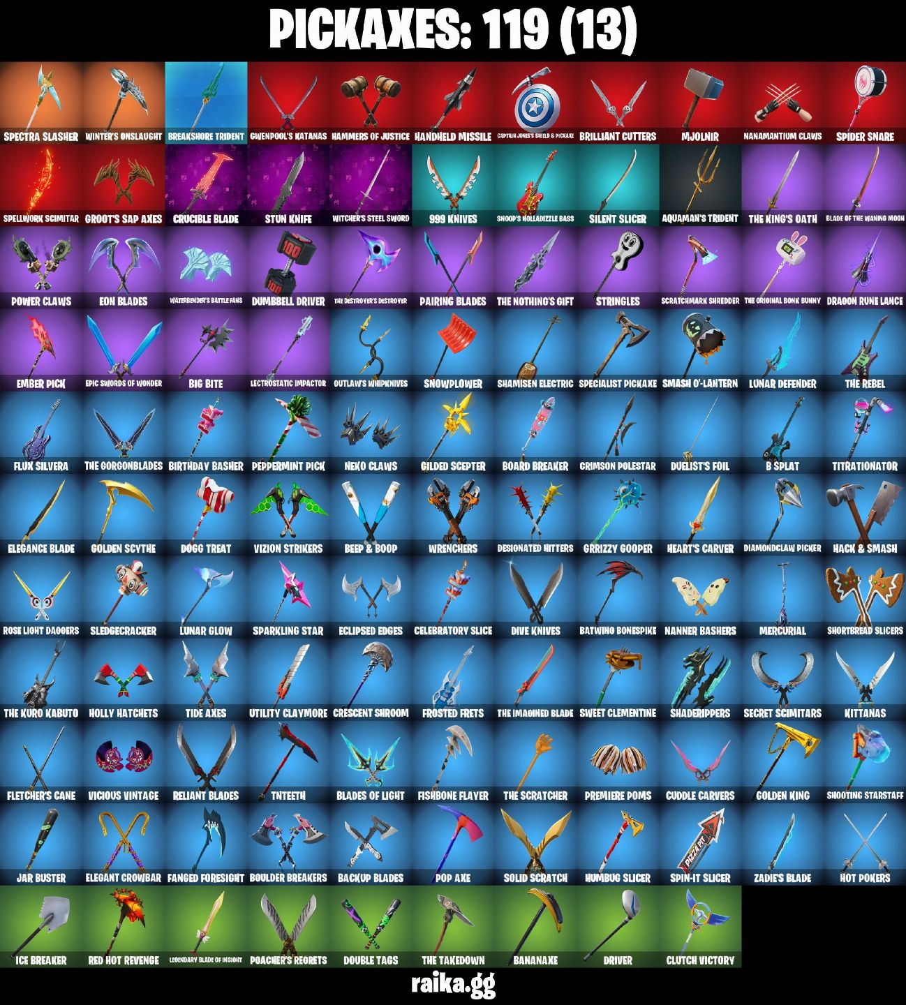 93 Skins | Gold Midas | Gold Brutus | Peter Griffin | Omegarok | 0 VB
