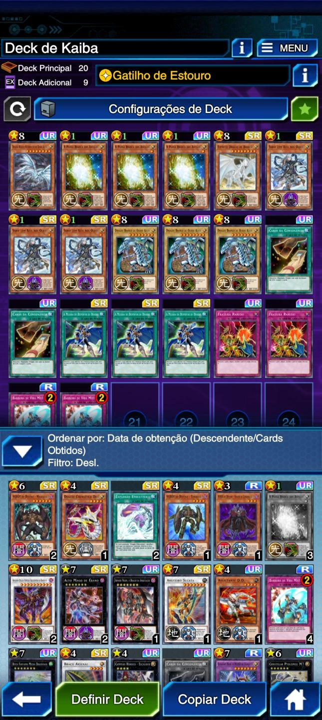 Conta Yu-gi-oh Duel Links + 17 Decks Meta Prontos+100 Personagens Desbloqueados