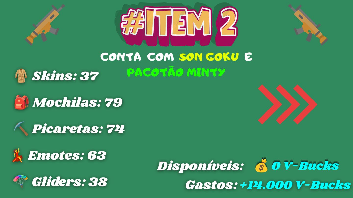 Contas Fortnite | Várias Skins | V-Bucks Gastos | Skins Raras | Melhor Preço!