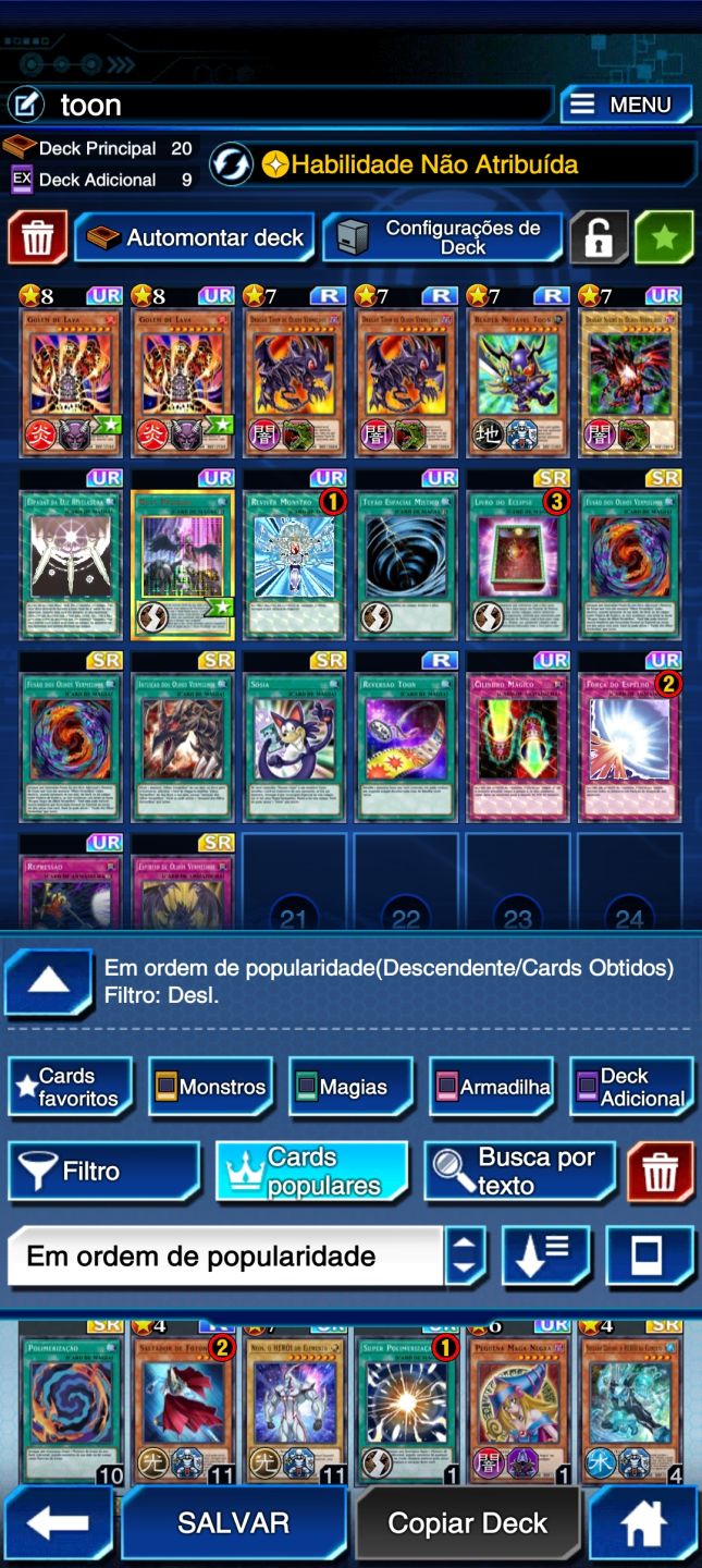 Conta Yu-gi-oh Duel Links + 17 Decks Meta Prontos+100 Personagens Desbloqueados