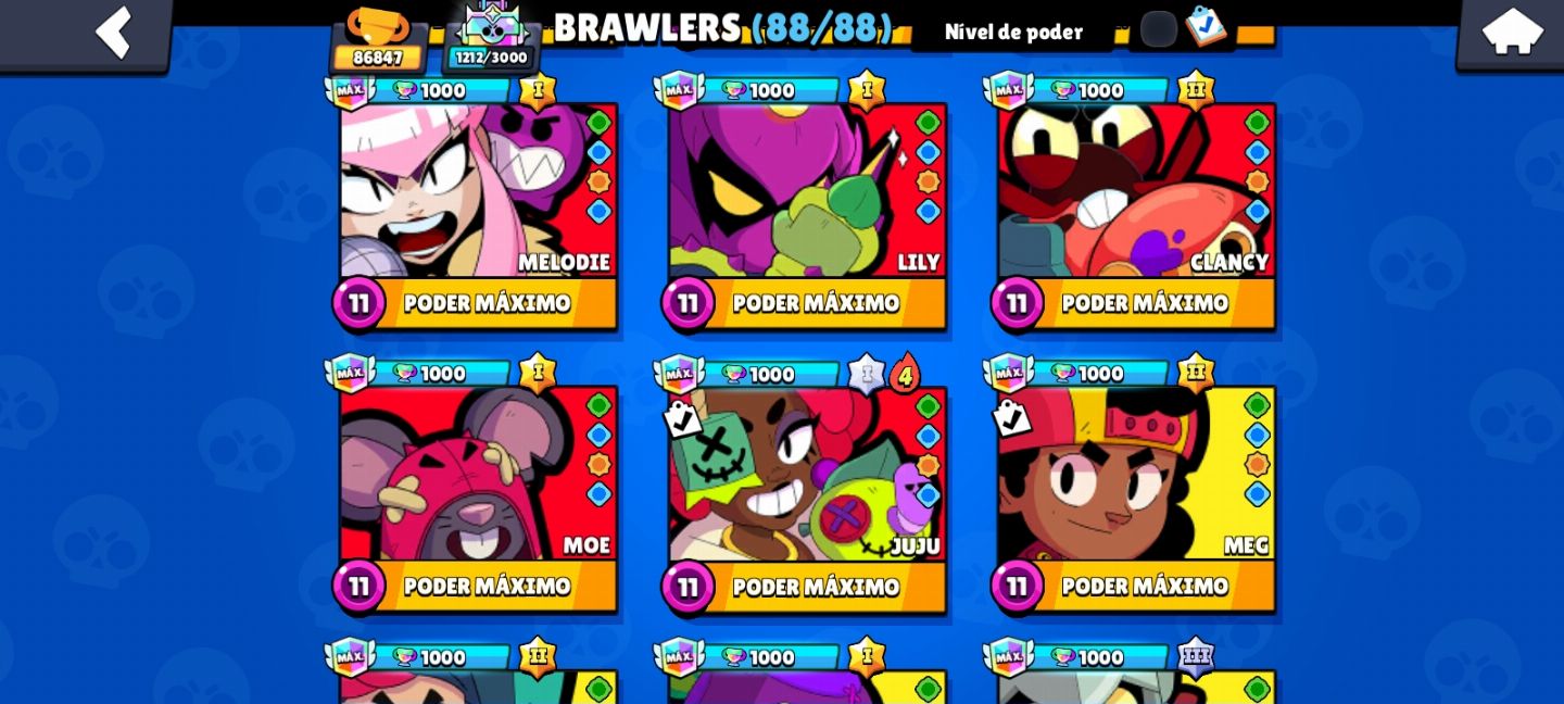CONTA DE BRAWL STARS COMPLETAMENTE FULL. (DESDE 2018).