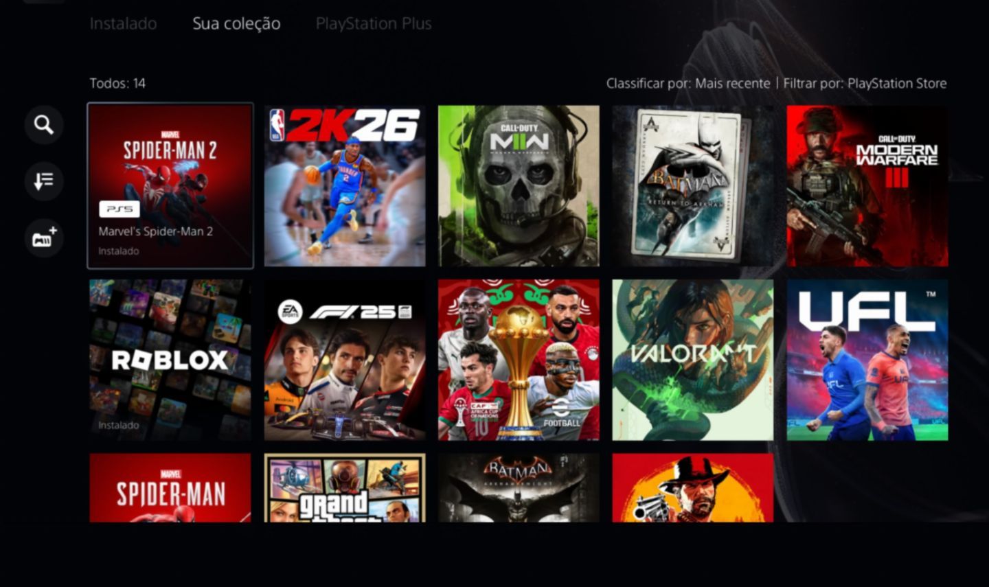 CONTA PLAYSTATION COM SPIDERMAN 2 E DIVERSOS OUTROS JOGOS