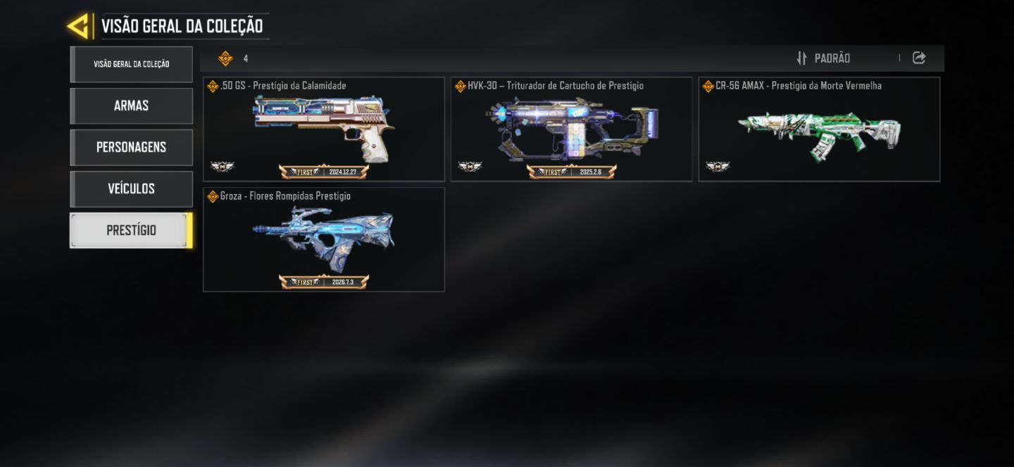 Conta Cod Mobile - 14 armas míticas