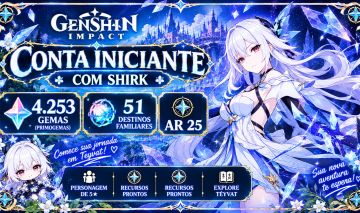 Conta Iniciante com Shirk + Personagens 4 Estrelas