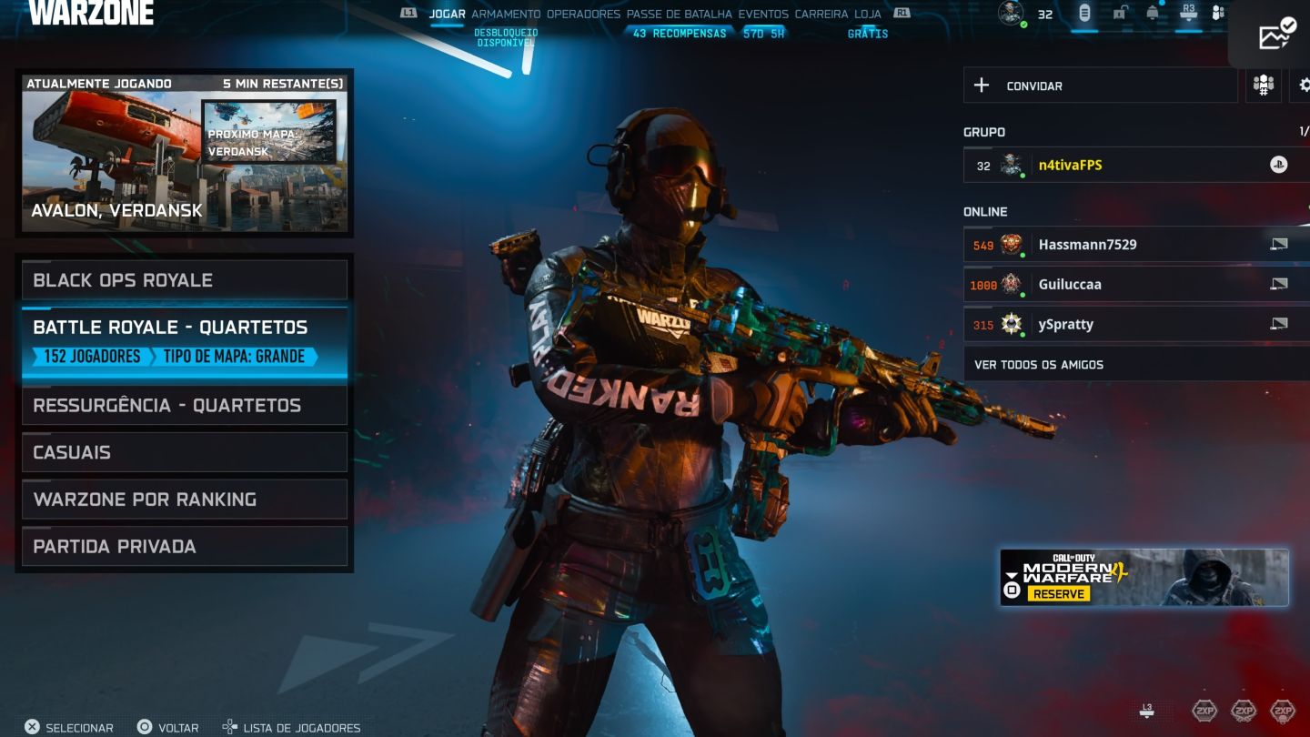CONTA WARZONE (BO7) prestígio 8
