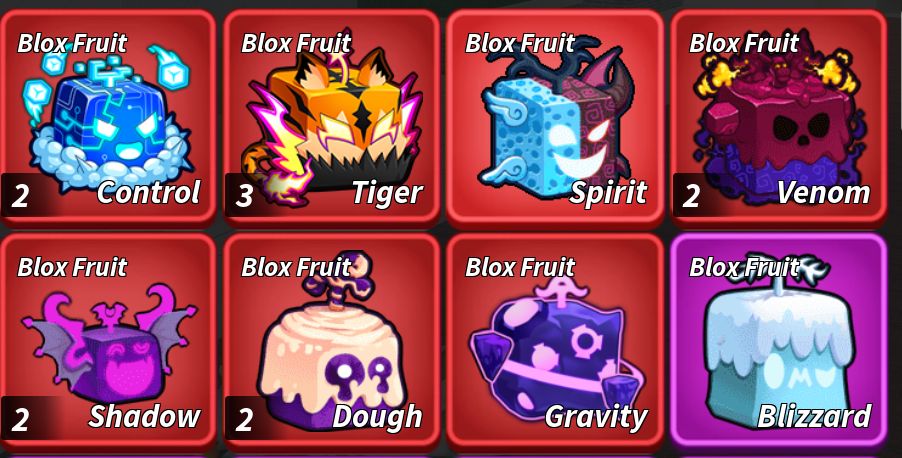 Frutas Físicas BLOX FRUITS - TRADE
