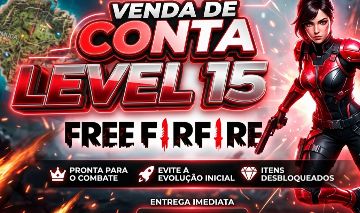 PROMOÇÂO CONTAS FREE FIRE LEVEL 5 / 8 / 15 / 20 / 30