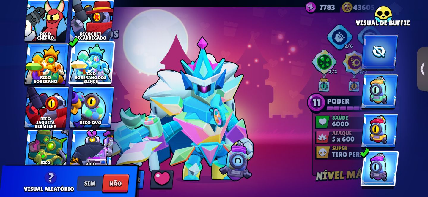CONTA BRAWL STARS - FULL BRAWLER
