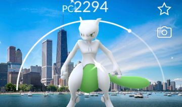 Mewtwo Shiny + Fundo Especial (Chicago) | Pokémon GO