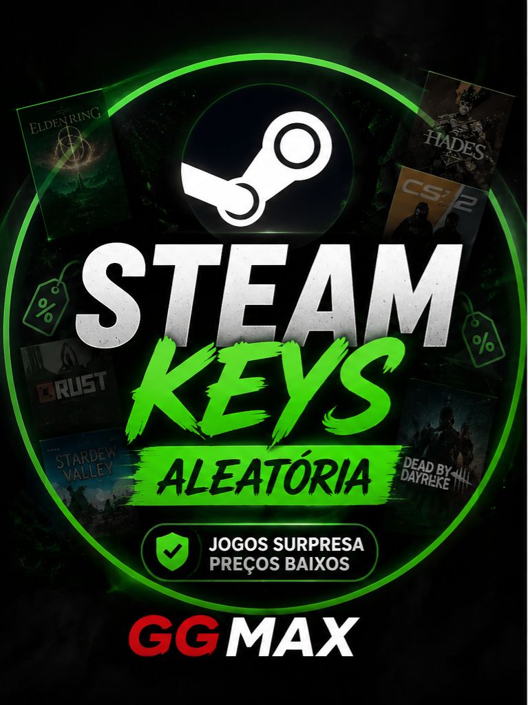 Steam Key Aleatória | Jogos Originais para Steam | Entrega Rápida