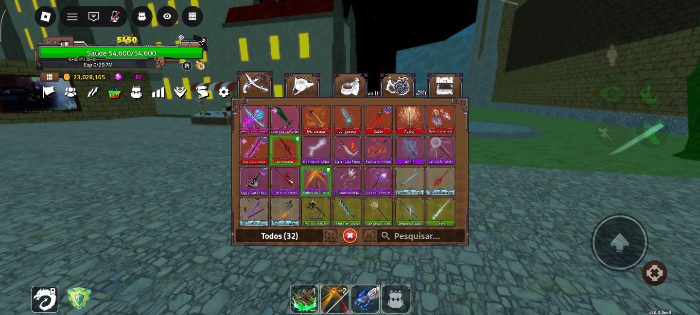 CONTA TOP FULL RARA NO BLOX FRUITS