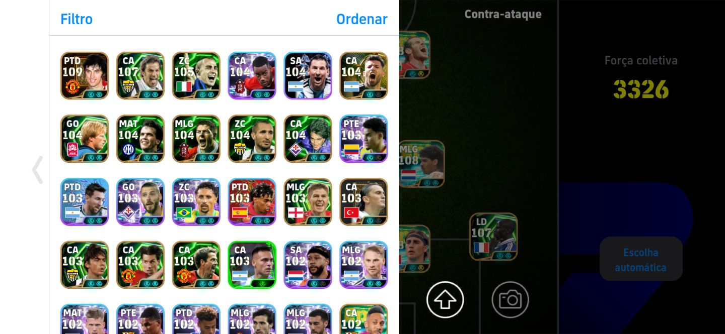 Conta eFootball Mobile - Full Épicos e Lendas | Time End Game!