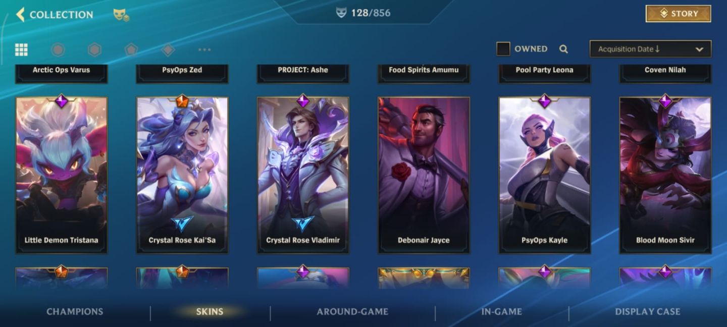 Conta Wild Rift 128 skin