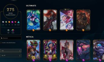 Conta LoL Full Champ 275 Skins 300k de EA