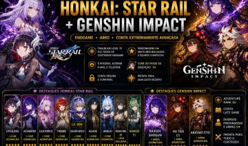 Conta AR70 end game star rail + conta AR60 genshin LATE GAME