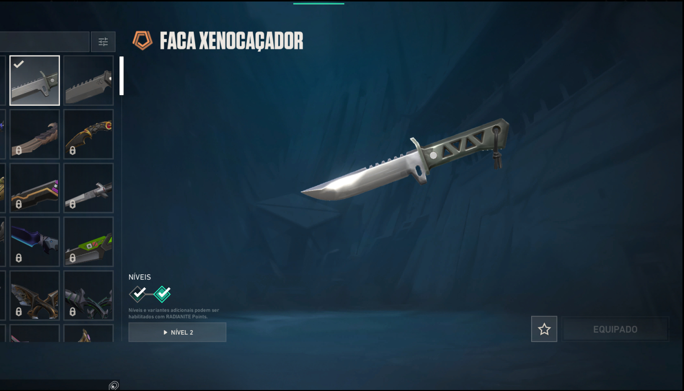 Conta valorant varias skins, 300$ gastos sem competitivo com facas e outras skin