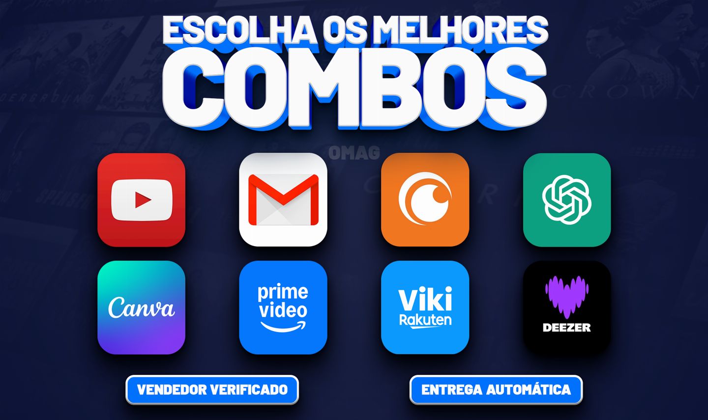 CHATGPT PLUS | DEEZER | CANVA | YOUTUBE | PRIME | NBA | GEMINI AUTOMATICO