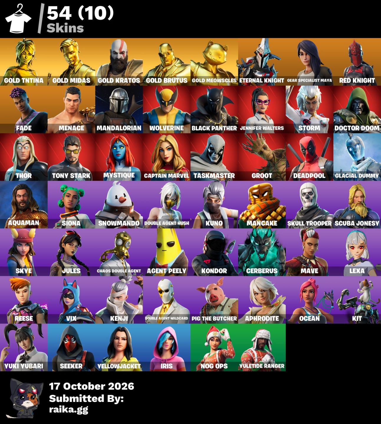 Conta fortnite com skins tryhard e leviatã