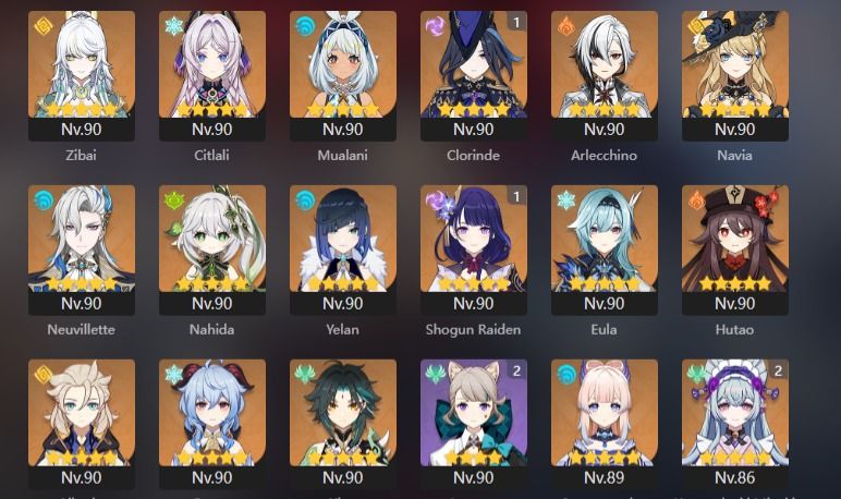 Conta genshin ar60 upada late game